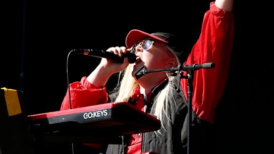 Australian artist Tones and I at this year's Splendour in the Grass festival.