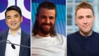 Zoom’s Eric Yuan with Atlassian’s Mike Cannon-Brookes and Slack’s Stewart Butterfield.