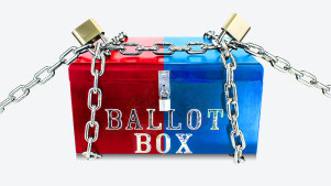 A ballot box illo
