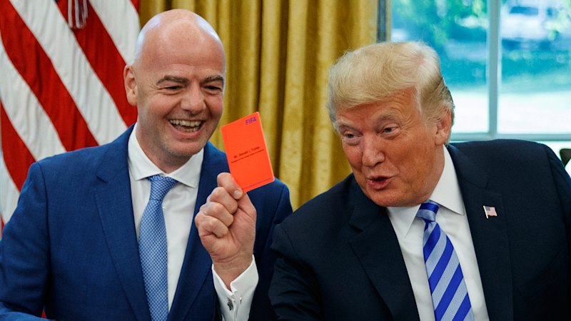 ‘You can’t do that’: Trump admits lobbying FIFA boss to review US player’s red card