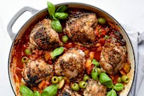This big-flavoured chicken dish cooks in one pan, making the clean-up a breeze.