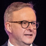Prime Minister Anthony Albanese addresses the Business Council of Australia’s 2023 Annual Dinner.