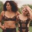 Great Britain players Jasmine Joyce, Celia Quansah and Ellie Boatman pose for the ‘Strong Is Beautiful’ campaign for London lingerie brand Bluebella.