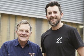 David and Andrew Baker of the Bakery Hill Distillery.