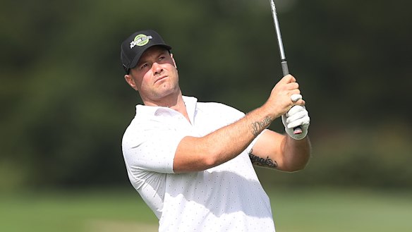 Roosters co-captain Boyd Cordner at The Players Series Sydney Pro-Am at Bonnie Doon Golf Club.