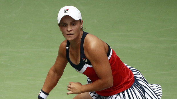 Record run: Despite her defeat, Ash Barty still produced her best grand slam run and will move to No.15 in the rankings.