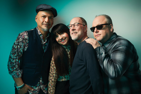 From left, Joey Santiago, Paz Lenchantin, David Lovering and Black Francis, aka the Pixies. 