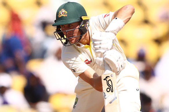 Marnus Labuschagne top-scored for Australia in the first Test.