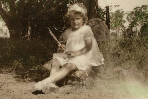 Robyn aged four at Stanley Park cattle station, where she was born.
