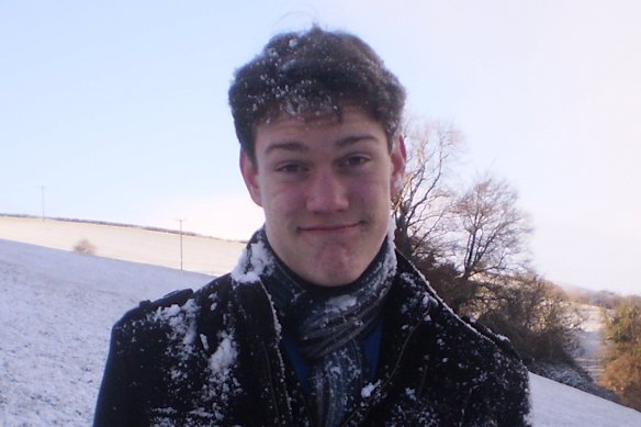 Liam Heitmann-Ryce-LeMercier, aged 14, in Totnes, Devon. 