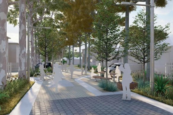 An artist’s impression of the housing development Landcom planned for Austral, which it abandoned in December 2025.