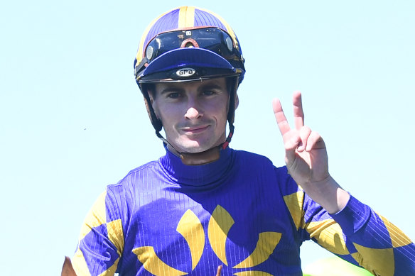 Teo Nugent has been injured in a fall at Moonee Valley.