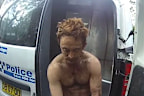 NSW Police officers filmed handcuffing Lin before escorting him to a nearby police van where he was questioned.
