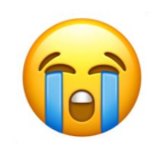 Popular: the “loudly crying” emoji.