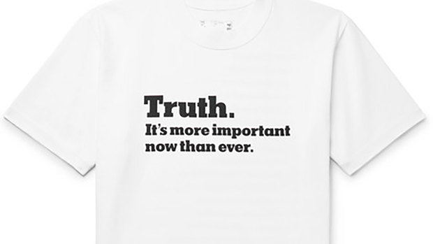 Sacai x The New York Times T-shirt.