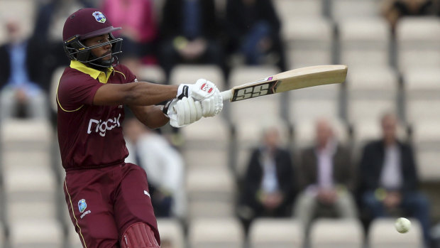 The West Indies' Shai Hope was part of a remarkable record stand against Ireland in an ODI.