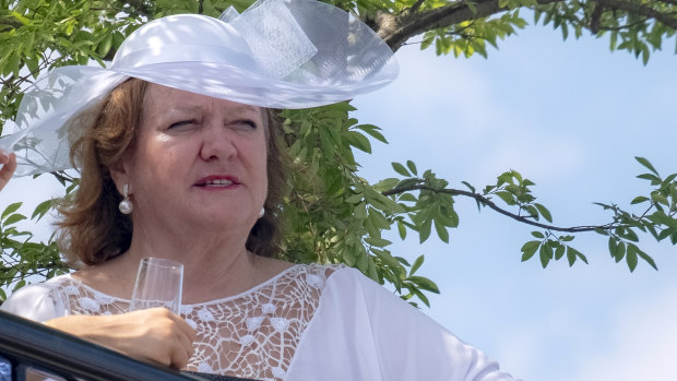 No heiress: Gina Rinehart has clearly eclipsed her father in business success.
