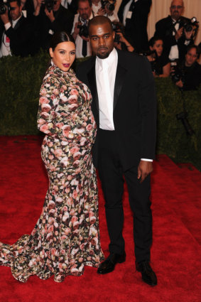 Kim Kardashian attends her first Met Gala in 2013 with Kanye West.