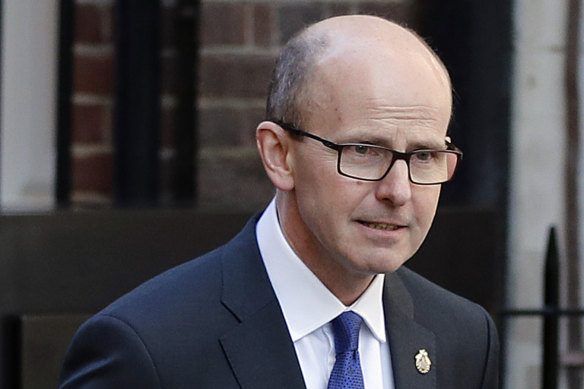 Jeremy Fleming, head of the British Government Communications Headquarters (GCHQ), in London.