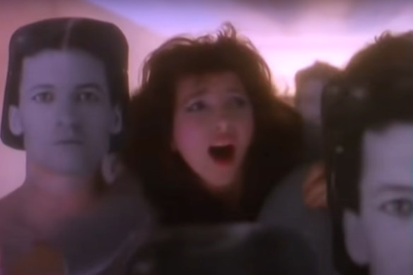 Kate Bush in the Running Up That Hill film clip.