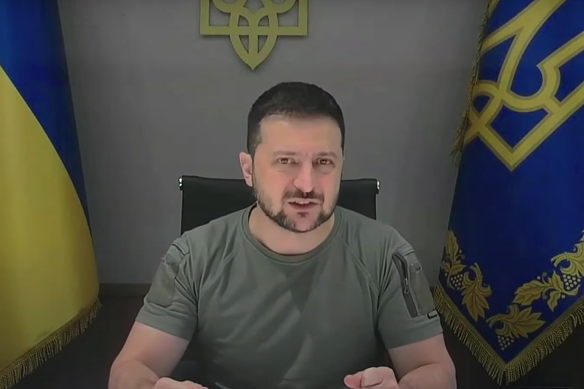 Ukranian President Volodymyr Zelensky told the Lowy Institute he was looking forward to more military assistance from Australia.