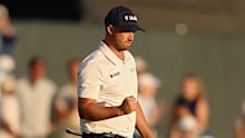 Wyndham Clark has a six-shot lead in the US Open.