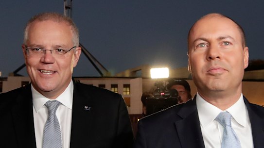 Prime Minister Scott Morrison and Treasurer Josh Frydenberg