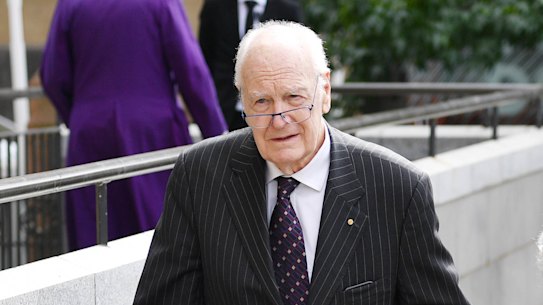Former governor-general Peter Hollingworth with wife Ann in 2020.