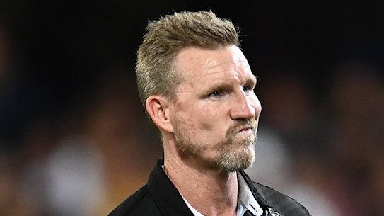 Pies coach Nathan Buckley.