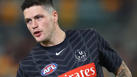 Jack Crisp at the Gabba on Thursday night.