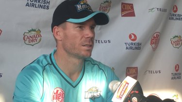 Speaking to reporters after his first game back, Warner denied any rift with Steve Smith.