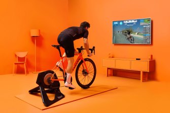 Zwift connects you with a virtual cycling community.