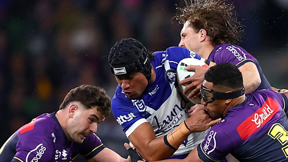 Bulldogs centre Stephen Crichton.