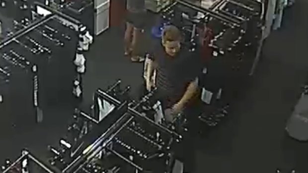 Police are searching for this man who was seen filming a woman at Sunshine Plaza on the Sunshine Coast in Queensland.