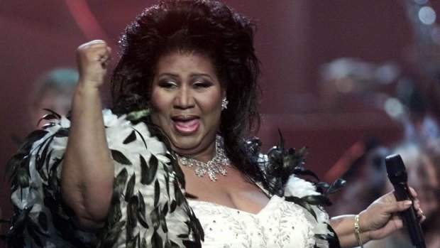 Aretha Franklin performs in New York in 2001.