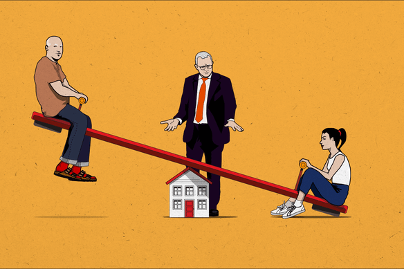Budget seesaw.