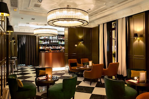 Cosy bar area at Hotel Unico, Madrid.