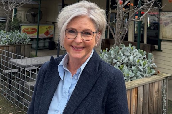 Helen Haines celebrating her recent birthday.