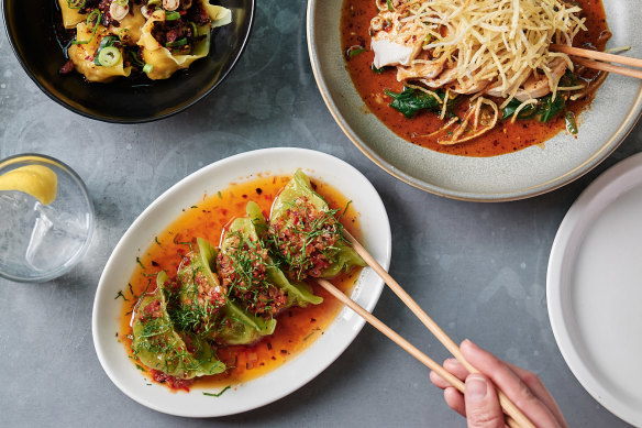 Supernormal’s vegetable dumplings with shiitake XO.