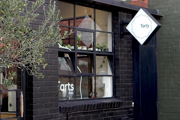 Outside Tarts Anon’s Collingwood outpost.