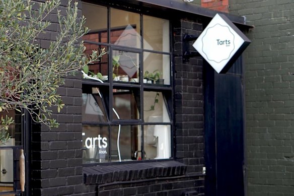 Outside Tarts Anon’s Collingwood outpost.