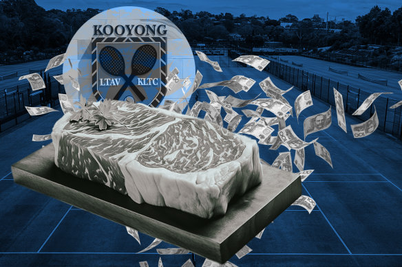 The Kooyong for Members group claims the tennis club spent $800,000 on wagyu beef.