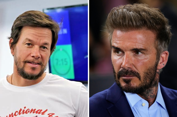 David Beckham (right) is suing Mark Wahlberg.