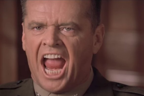 A Few Good Men'de Albay Nathan R. Jessup rolünde Jack Nicholson, 