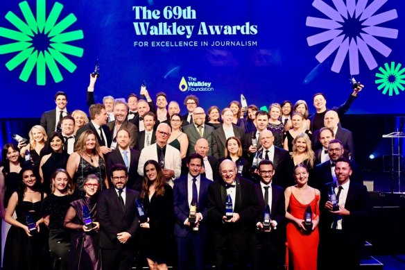 Winners at the 69th Walkley Awards in December.