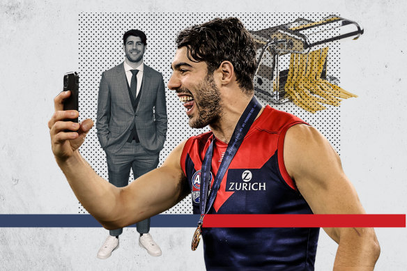 Melbourne star Christian Petracca is building a brand off the field, including his popular cooking videos on Instagram.