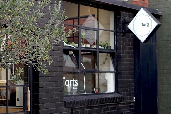 Outside Tarts Anon’s Collingwood outpost.