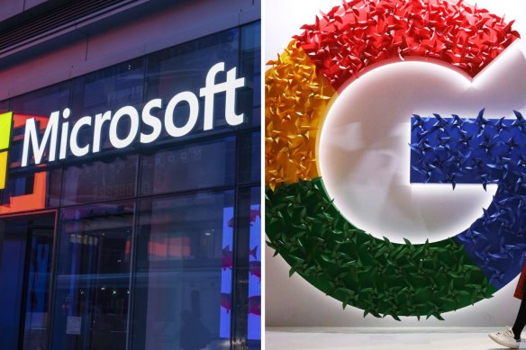 Microsoft and Alphabet shares were down in after-hours trading. 