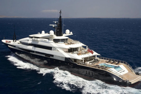 Russian oligarch Andrey Guryev abandoned the luxury yacht in Antigua in March 2022, after being sanctioned by the US Treasury.