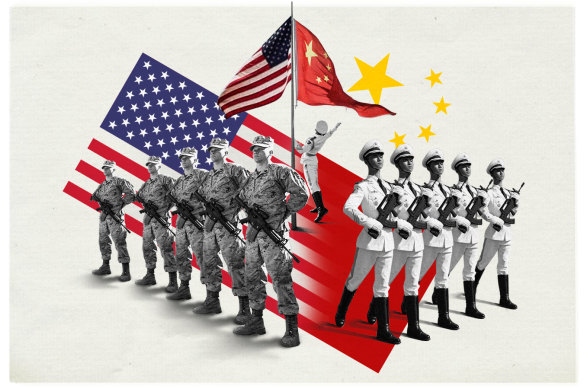 China-US superpower showdown: military strength 